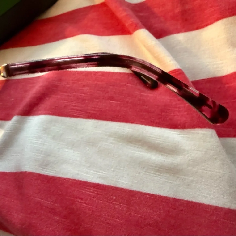 kate spade Ianna Brown Gradient Cat-Eye, Rose Gold Trim Sunglasses New In Case